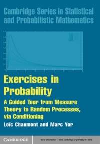 Immagine di copertina: Exercises in Probability 1st edition 9780521121057