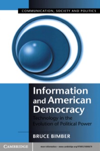 Cover image: Information and American Democracy 1st edition 9780521800679