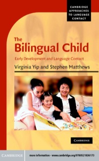 Cover image: The Bilingual Child 9780521836173
