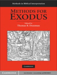 Omslagafbeelding: Methods for Exodus 1st edition 9780521883672