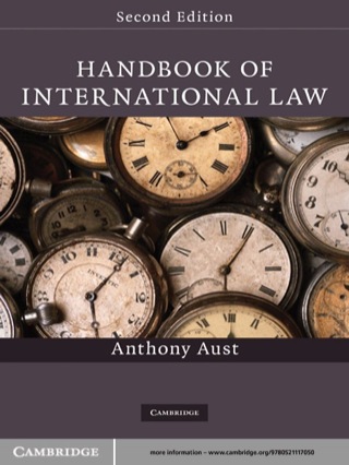 Cover image: Handbook of International Law 2nd edition 9780521117050