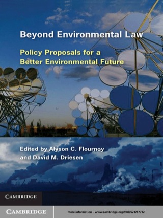 Imagen de portada: Beyond Environmental Law 1st edition 9780521767712