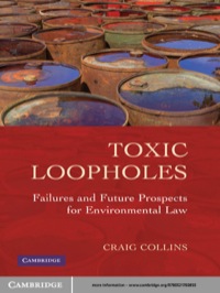 Cover image: Toxic Loopholes 1st edition 9780521760850