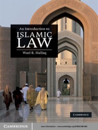Omslagafbeelding: An Introduction to Islamic Law 1st edition 9780521861465