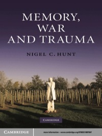 Imagen de portada: Memory, War and Trauma 1st edition 9780521887847