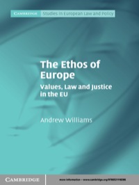 Cover image: The Ethos of Europe 1st edition 9780521118286