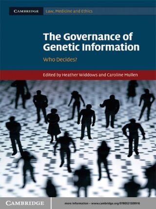 Cover image: The Governance of Genetic Information 9780521509916