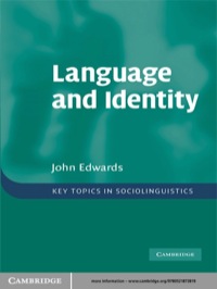 表紙画像: Language and Identity 1st edition 9780521873819