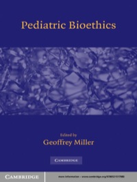 صورة الغلاف: Pediatric Bioethics 1st edition 9780521517980