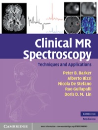 Cover image: Clinical MR Spectroscopy 1st edition 9780521868983
