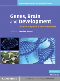 Cover image: Genes, Brain and Development 1st edition 9780521685368