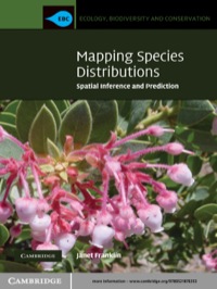 Imagen de portada: Mapping Species Distributions 1st edition 9780521700023