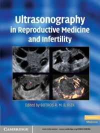 Cover image: Ultrasonography in Reproductive Medicine and Infertility 1st edition 9780521509763