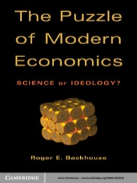 Cover image: The Puzzle of Modern Economics 1st edition 9780521825542