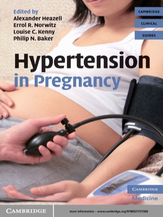 Cover image: Hypertension in Pregnancy 1st edition 9780521731560