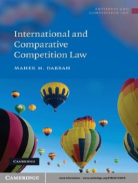 Imagen de portada: International and Comparative Competition Law 1st edition 9780521516419