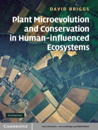 Imagen de portada: Plant Microevolution and Conservation in Human-influenced Ecosystems 1st edition 9780521818353