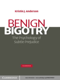 Cover image: Benign Bigotry 1st edition 9780521878357