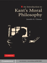 Titelbild: An Introduction to Kant's Moral Philosophy 1st edition 9780521199629