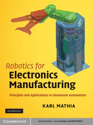 Cover image: Robotics for Electronics Manufacturing 1st edition 9780521876520