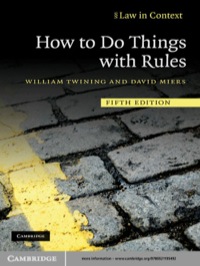 صورة الغلاف: How to Do Things with Rules 5th edition 9780521195492