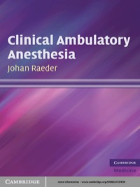 صورة الغلاف: Clinical Ambulatory Anesthesia 1st edition 9780521737814