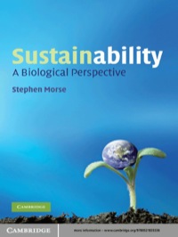 Cover image: Sustainability 1st edition 9780521835336