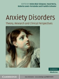 صورة الغلاف: Anxiety Disorders 1st edition 9780521515573