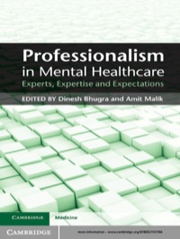 صورة الغلاف: Professionalism in Mental Healthcare 1st edition 9780521131766