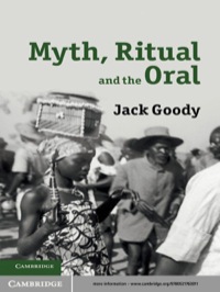 Cover image: Myth, Ritual and the Oral 1st edition 9780521763011