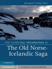 صورة الغلاف: The Cambridge Introduction to the Old Norse-Icelandic Saga 1st edition 9780521514019