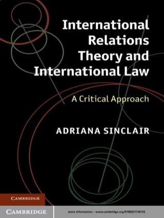 Cover image: International Relations Theory and International Law 1st edition 9780521116725