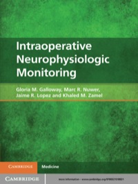 Titelbild: Intraoperative Neurophysiologic Monitoring 1st edition 9780521518031