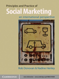 Cover image: Principles and Practice of Social Marketing 1st edition 9780521194501