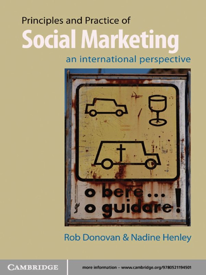 Cover image: Principles and Practice of Social Marketing