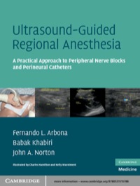 Cover image: Ultrasound-Guided Regional Anesthesia 1st edition 9780521515788