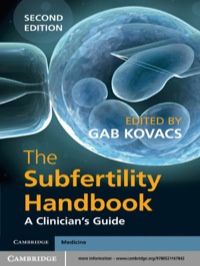 Cover image: The Subfertility Handbook 2nd edition 9780521147842