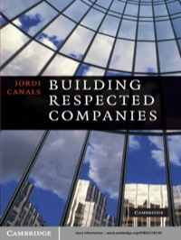 Cover image: Building Respected Companies 1st edition 9780521192101
