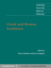 صورة الغلاف: Greek and Roman Aesthetics 1st edition 9780521839280