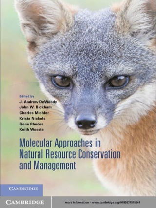صورة الغلاف: Molecular Approaches in Natural Resource Conservation and Management 1st edition 9780521515641