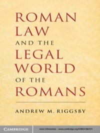 صورة الغلاف: Roman Law and the Legal World of the Romans 1st edition 9780521867511