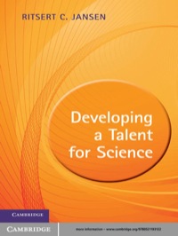Imagen de portada: Developing a Talent for Science 1st edition 9780521193122