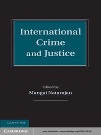 Cover image: International Crime and Justice 9780521196192