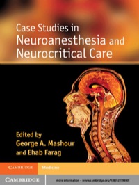 Imagen de portada: Case Studies in Neuroanesthesia and Neurocritical Care 1st edition 9780521193801