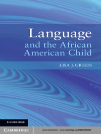 Cover image: Language and the African American Child 1st edition 9780521853095