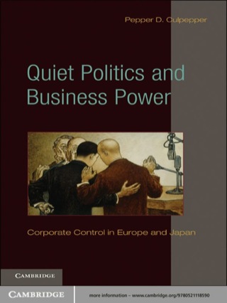Cover image: Quiet Politics and Business Power 1st edition 9780521118590
