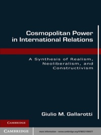 صورة الغلاف: Cosmopolitan Power in International Relations 1st edition 9780521190077