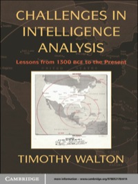 Imagen de portada: Challenges in Intelligence Analysis 1st edition 9780521132657