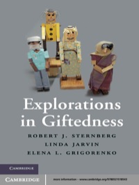 صورة الغلاف: Explorations in Giftedness 1st edition 9780521518543