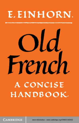 صورة الغلاف: Old French 1st edition 9780521098380